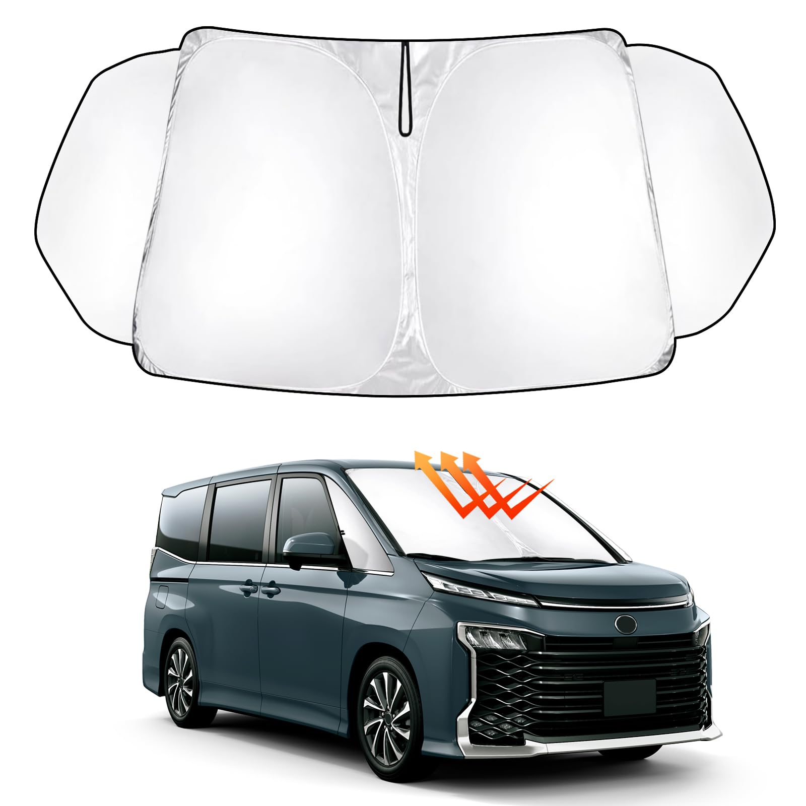 

Солнцезащитный экран на лобовое стекло для VOXY NOAH серии 90 VOXY NOAH 4-го поколения R90W Передний солнцезащитный экран Шторка Защита от солнца Защита от УФ-лучей Тюнинг