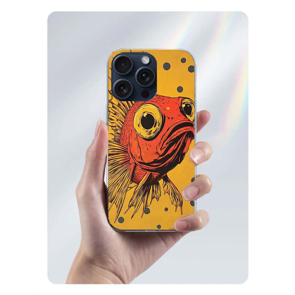 

Pop Art Drawing Ideas Fish Clear Phone Case For Iphone 17 Air 16 Pro Max 15 Pro 14 Plus 17E 16E 11 13 12 Mini Cover Cases Fundas iPhone 16 Pro Max