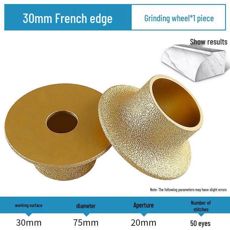 Stone Grinding Wheel for Marble & Granite: Chamfering, Grooving, Rounding, Arc Angle Grinder Head