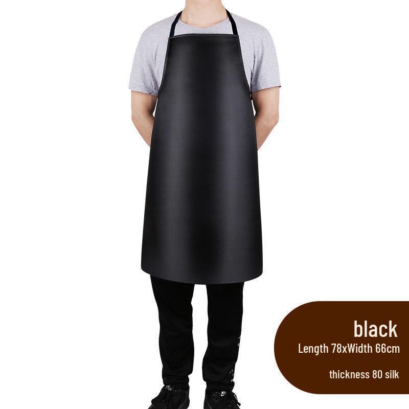 Waterproof Oil-Resistant PU Leather Apron for Dishwashing, Cleaning, and Work – Unisex