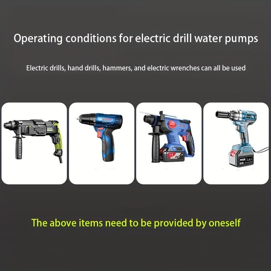 Heavy Duty Self-Priming Hand Electric Drill Water Pump Micro Submersibles Motor Ultra Home Garden Centrifugal Pump New