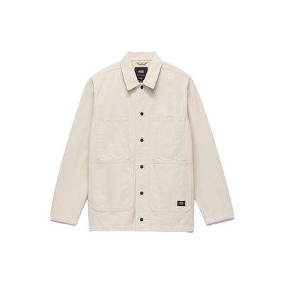 Hickory Stripe Drill Chore Jacket Men's Ecru VN0008G27VJ