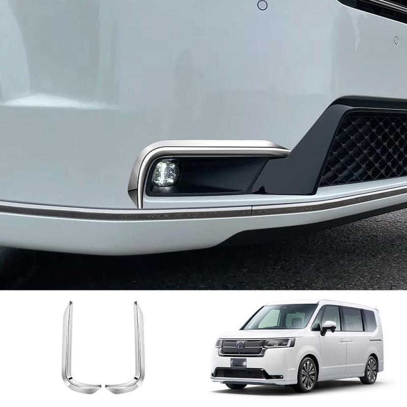 For Honda Stepwgn Spada RP8   2024  ABS black Front Bumper Front FogLights frame  fog Lamp Cover Exterior accessories
