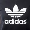 adidas Originale Kontrastfarben Markenlogo Print American Vintage Schulterärmel T-Shirt Damen Tops Schwarz AJ8084