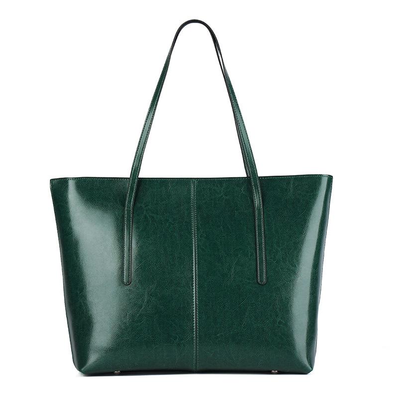 Vintage Cowhide Large Bag Women's Bag 2025 New Tote Bag Large Capacity Genuine Leather Versatile Commuter Shoulder Bag