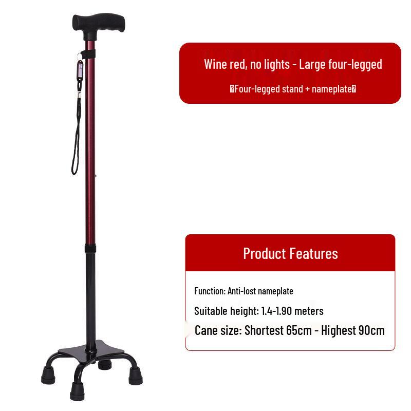 Yunxiang Retractable Non-slip Aluminum Walking Cane with LED Light