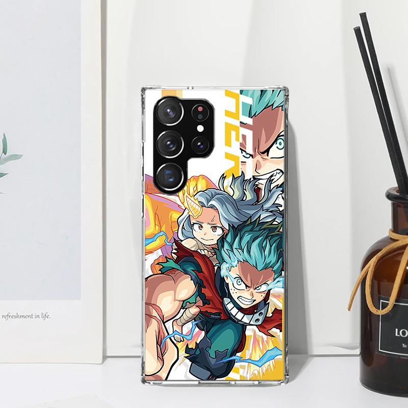 My Hero Art Phone Case For Samsung Galaxy S25 S24 S23 S22 Ultra S21 FE S20 Plus S10 + S10E Art Fundas Back Cover S24 S23 S22 S21