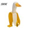 Uniek Cadeau voor Vrienden Creatieve Banaan Eend Beeldje, Hars Beeldhouwwerk, Nieuwigheid Kunst Grappig Bureau Decoratie Standbeeld, Ornament Huis Kantoor Tafelblad Decor