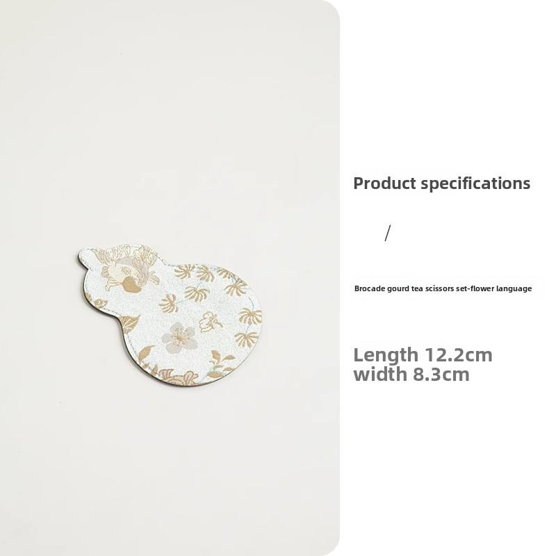 

Daily Use Chinese Style Tea Ceremony Accessories Tassel Trim Scissors Set Stainless Steel Tea Bag Cutter Tea Set Tools (as the picture,10.5x5.8cm)