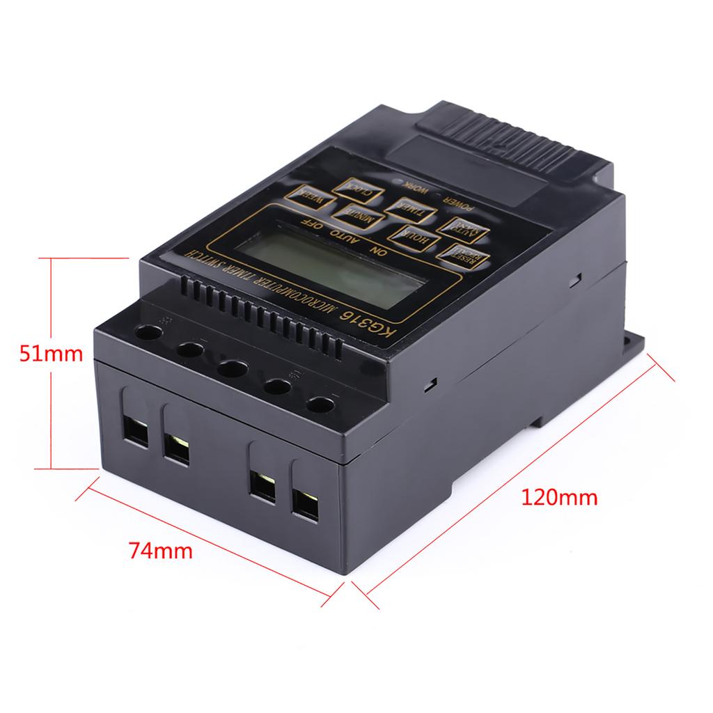LCD Digital Timer Switch Microcomputer Control Programmable Time Relay (AC220V)