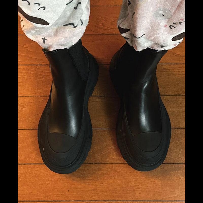 Women's Thick Bottom Boots  Autumn and Winter Marten Shoes Boots Designer Women's Shoes Knee High Chelsea Boots