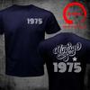 Vintage Classic 1975 T Shirt Unisex Father Day Dad Birthday Gift Tshirt Cotton Shortsleeved Printed Tshirt Stylish Fashion Tees