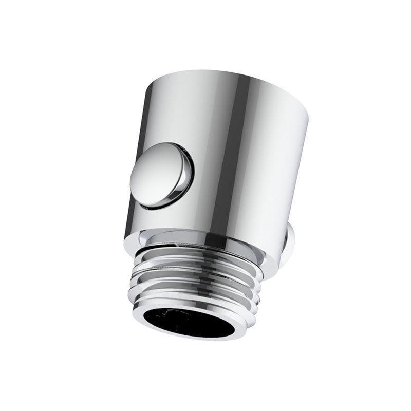 

Эргономичная душевая лейка с остановкой воды одной кнопкой и угловым клапаном серебряный