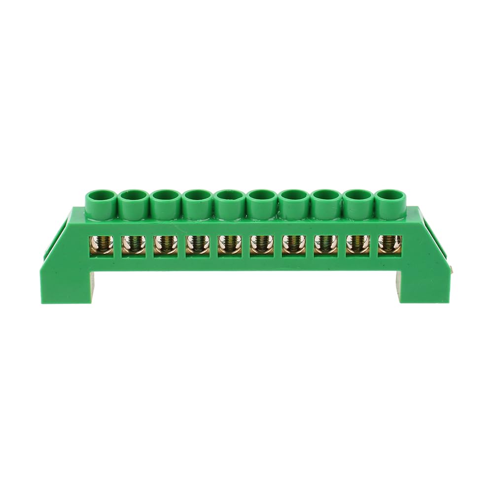 Bridge Design Zero Line 4-12 Pole Screw Brass Copper Grounding Strip Terminal Block Connector