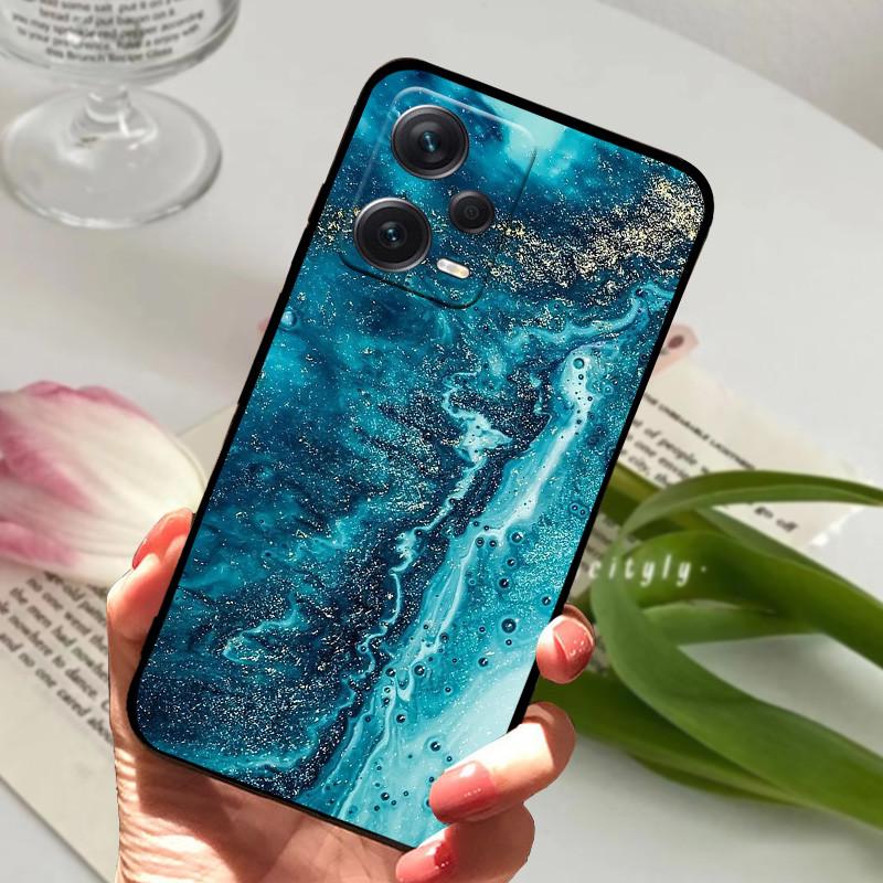 Pro pouzdro Redmi Note 12 Pro 5G Kryty Note12 Silikonové černé TPU Zvířata Kryt pro Xiaomi Redmi Note 12 Pro+ 5G Plus Fundas Měkké