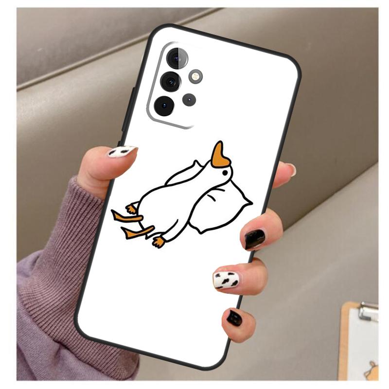 Kreslený pouzdro na nůž kachna Pro Samsung Galaxy A34 A54 A14 A06 A16 A26 A36 A56 A12 A32 A52 A13 A33 A53 A15 A35 A55