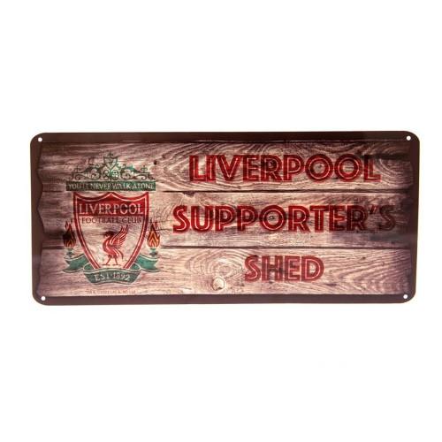 Liverpool FC SupporterÂ´s Shed Metal Plaque