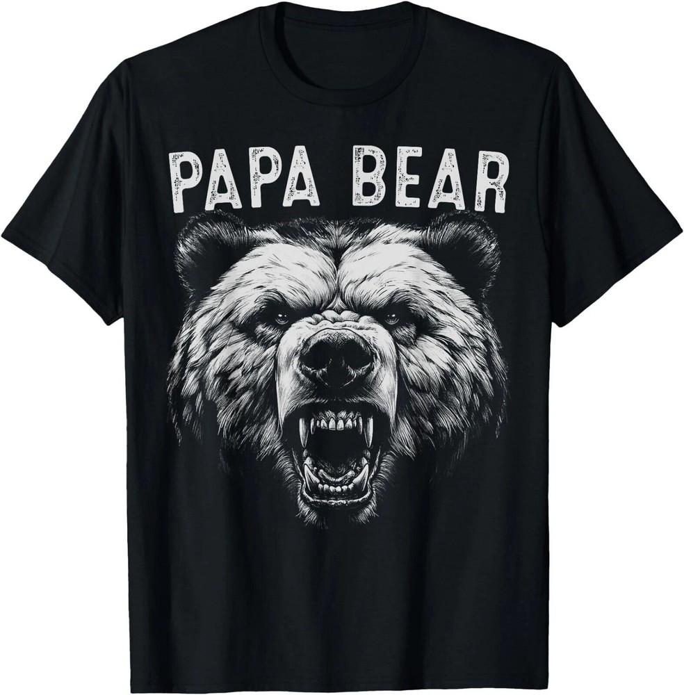 Papa Bear Best Idea Fathers Day Funny Bear Gifts For Men Dad T-Shirt Unisex T-Shirt S