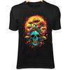 Summer Skull - Grinning Skull with Radiant Mushrooms & Blazing Sun Aura
