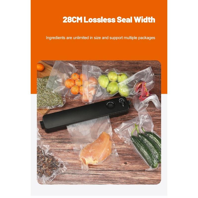 Household Vacuum Packaging Fully Automatic Vacuum Mini Small Plastic Sealer Machine Heat Sealer Film Portable Food Packet Organizer Kitchen Tool