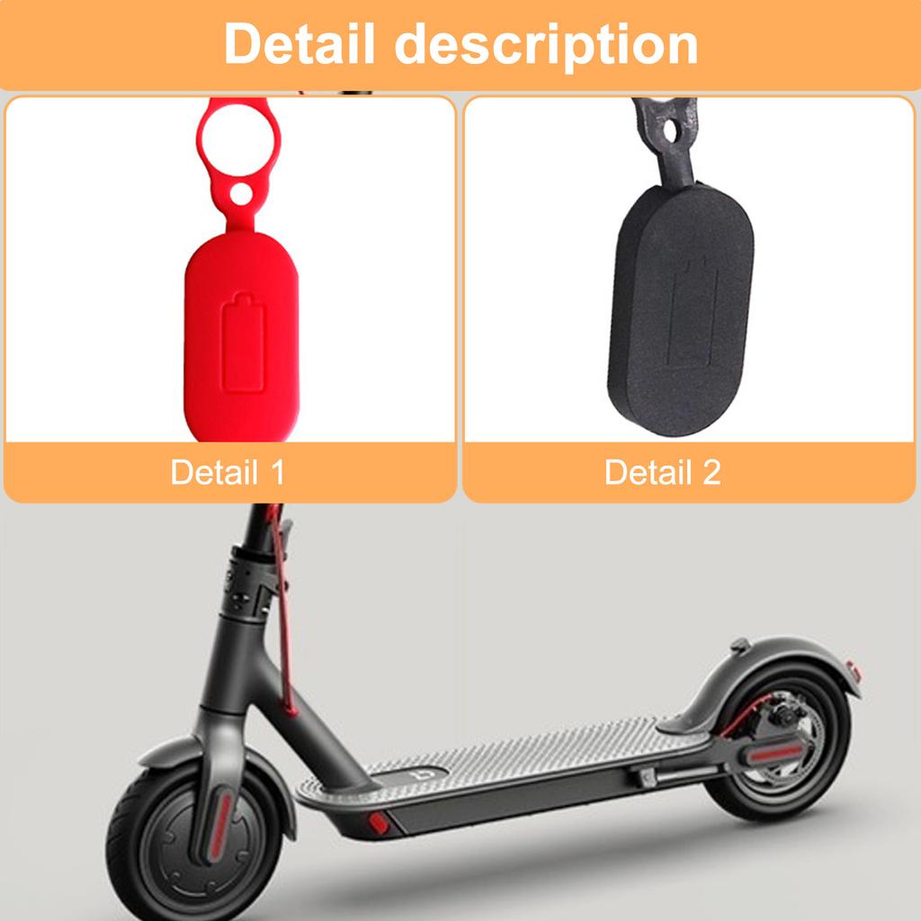 Ladeanschlussabdeckung mit Ladekabel Elektrofahrrad Roller Ladeanschluss Wasserdichte Abdeckung für Elektrofahrradteil