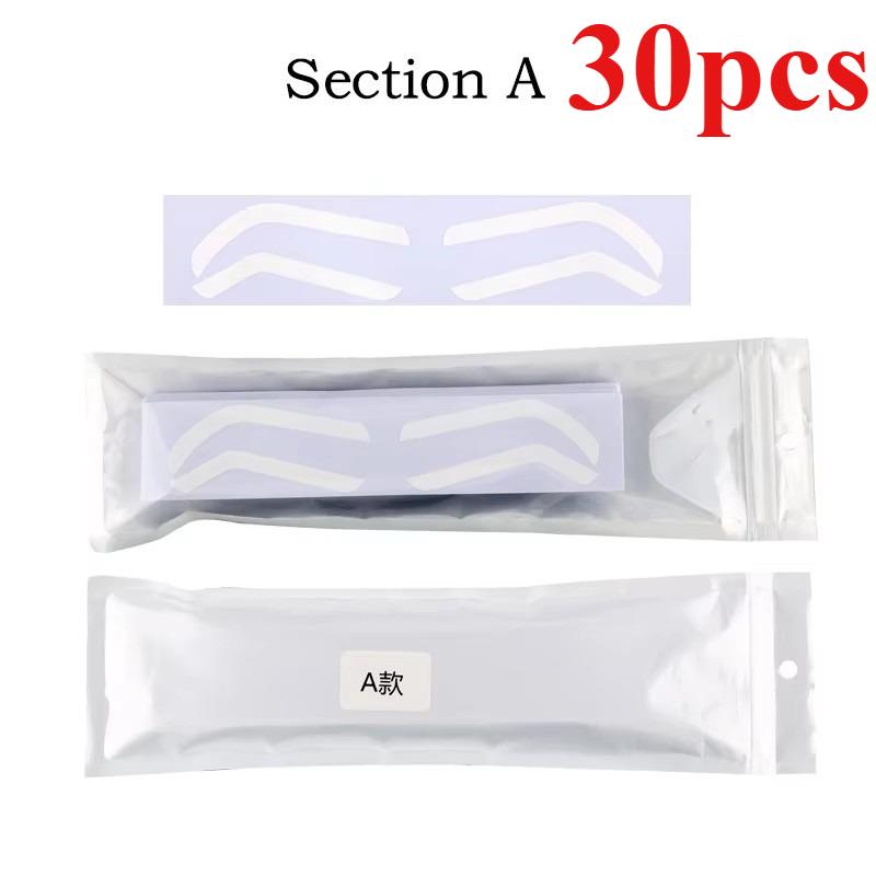 10/30/60PCS Disposable Eyebrow Design Stencil Eyebrow Tint Airbrush Auxiliary Sticker For Brows Shaping With Single