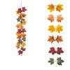 Vibrant Autumn Leaf Hanging Vine Flexible Faux Fall Leaves Strings  Outdoor Decor