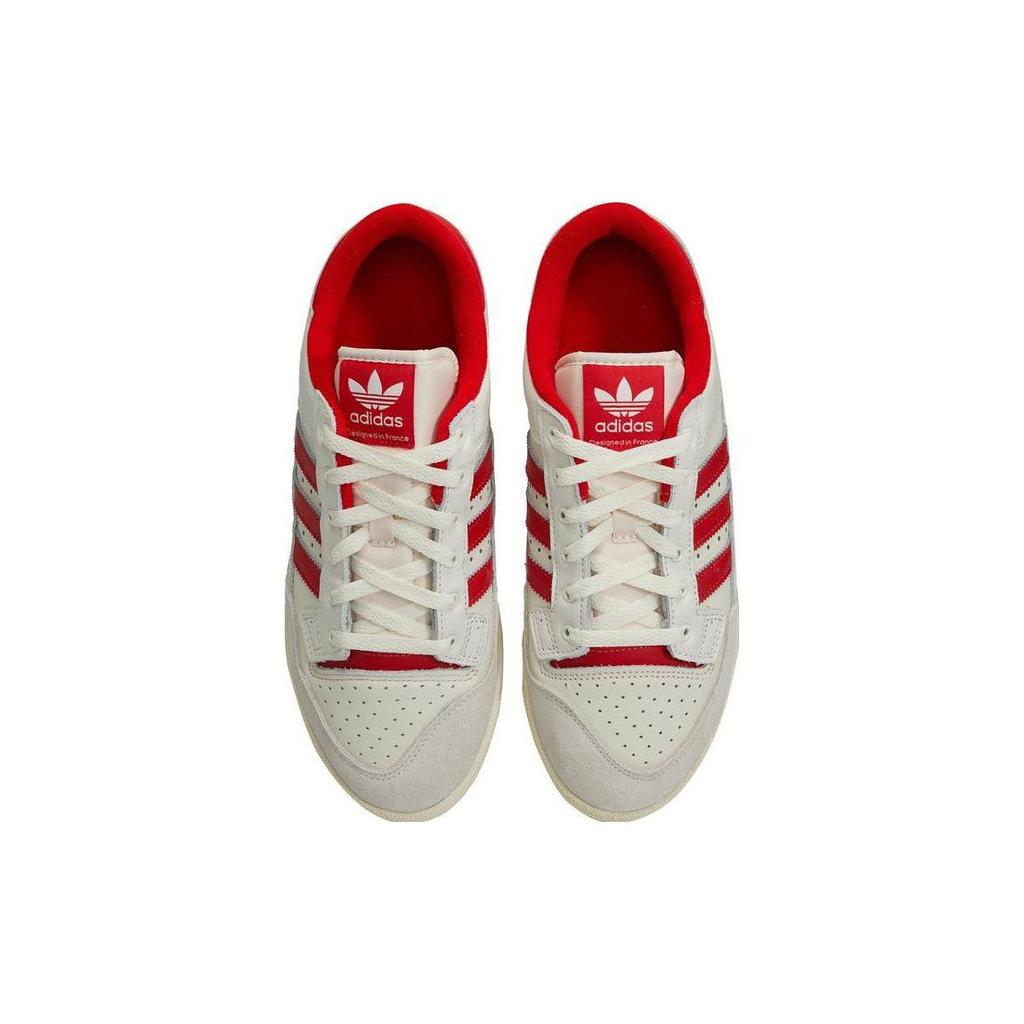 Adidas Centennial 85 Low White Scarlet Unisex Sneakers Cloud-White Cream-White HQ6278