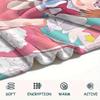 1Pc Cardcaptor Sakura Print Flannel Blanket, High Quality Comfortable for All Seasons, Home Decor, Warmth and Comfort, Perfect for Christmas Gifts