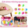 Mini Cute Cat Paw Soft Rubber Toys Soft Squeeze Animal Paw Toys With Glitter Confetti And Heart Details Birthday Gifts