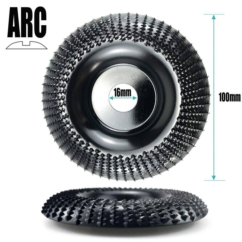 16/22mm Aperture 100mm Arc Angle Grinding Wheel Woods Shaping Grinding Discs Woodworking Sanding Wheel Rotary Abrasives