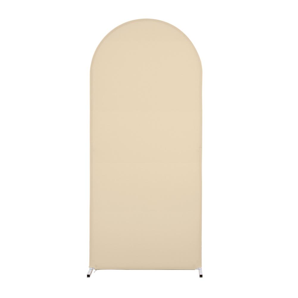 

6 футов/6,6 футов/7,2 фута свадебная арка чехол спандекс облегающий арочный чехол для круглой верхней части Chiara фон подставка чехлы для свадьбы день рождения вечеринка банкет украшение 2.6 x 6ft/0.8 x 1.8m белый