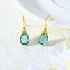 European and American Crystal Jewelry High-end Long Teardrop Earrings Fashionable Light Luxury Colorful Zircon Earrings