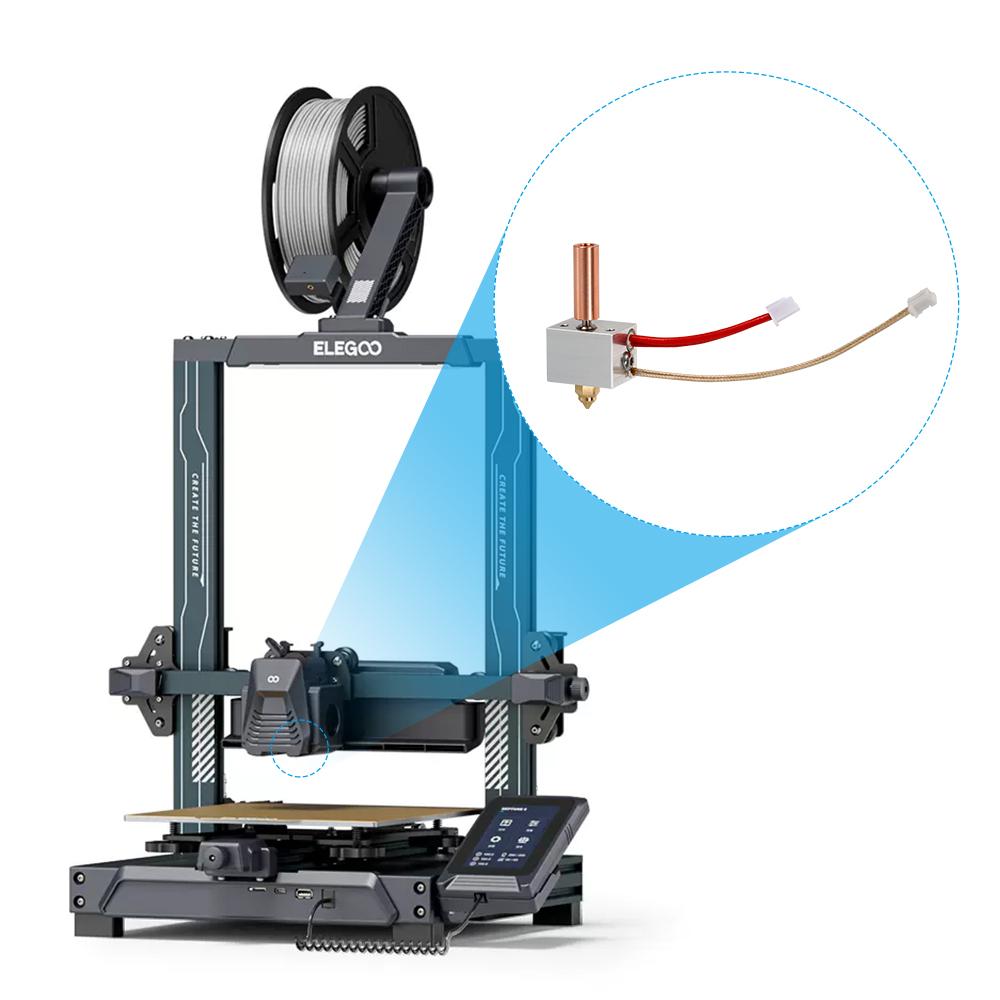MEGA 24V 50W Hotend kit For Elegoo Neptune 4 Neptune 4 pro Bimetal Heatbreak Heated Block Cartridge Heating Rod Thermistor