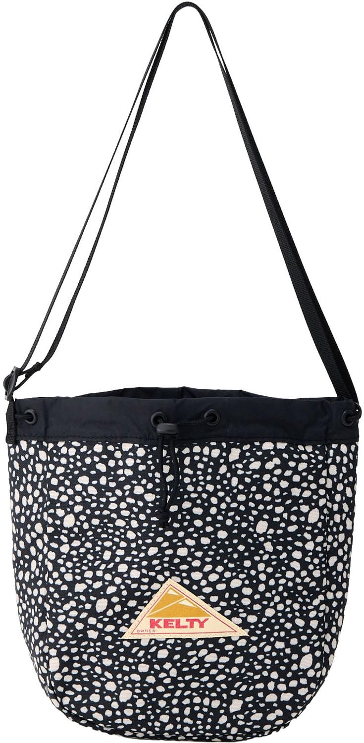 KELTY Outdoor Shoulder Bag ES KINCHAKU SHOULDER 23cm x 20cm x 7cm Black Dalmatian 3259270826
