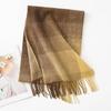 Women's Premium 100% Wool Color-block Scarf Shawl