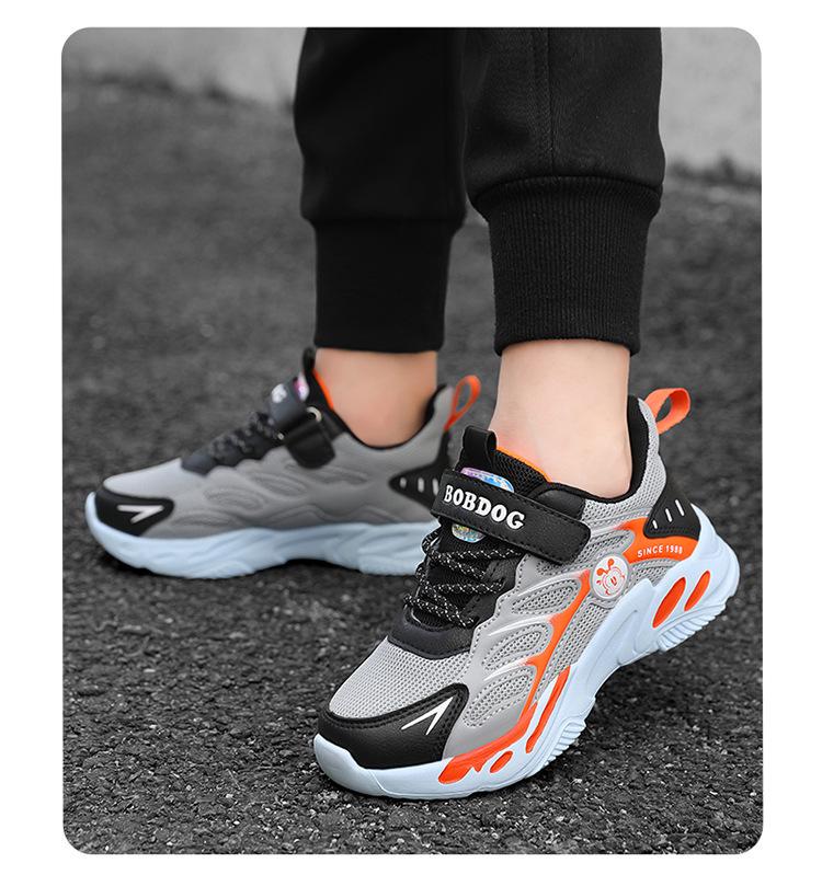Babudou Boys' & Girls' Sports Shoes - Autumn/Winter 2025, Plus Velvet & Cotton, for Older Children.