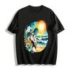 Warm Mother And Baby Seaside Print Casual Top Pure Cotton T-shirt