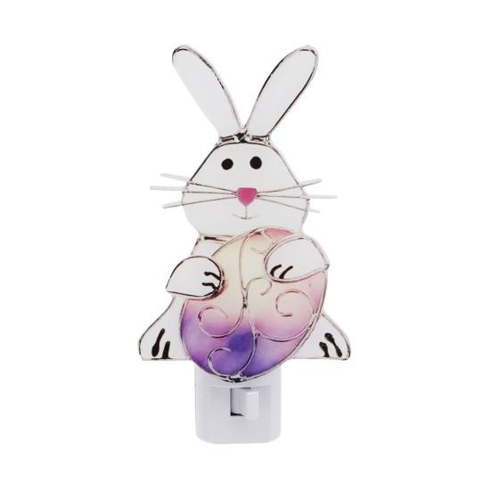 

Plug-in Easter Bunny Night Light Love Heart Wall Outlet LED Lamp Holiday Party Home Living Room Bedroom Decoration Light Rabbit