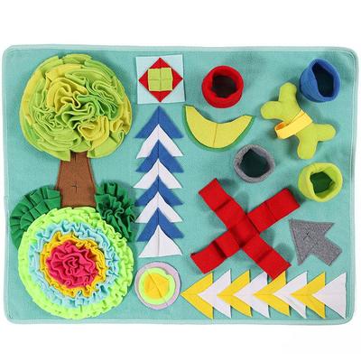 Dog Apple Tree Sniffing Mat: Interactive Puzzle Training Toy for Decompression and Hidden Food Challenges