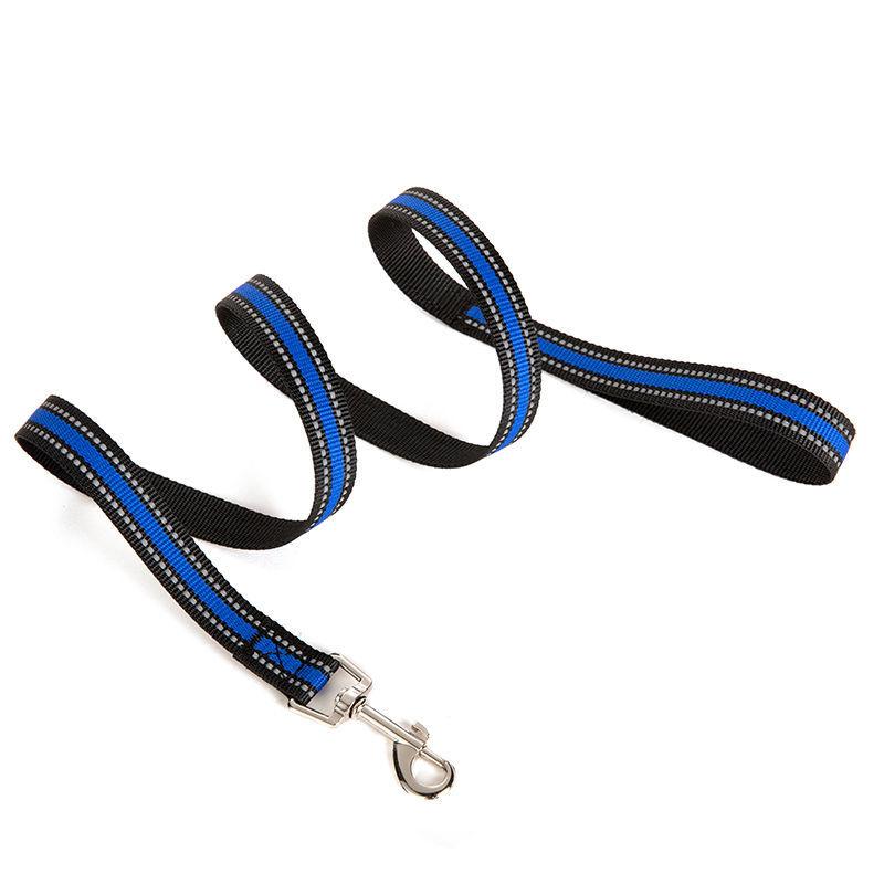Trela refletiva de nylon multicolorida corda de treinamento para cães caminhada ao ar livre trela para cães trela para animais de estimação