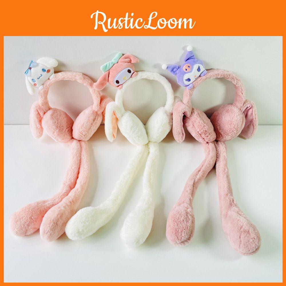 Cuddly Plush Rabbit Earmuffs Warm Fun Winter Accessory For Adults Kids