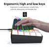 Wired Gaming Keyboard Water Resistant Gaming Keyboard RGB Lighting Keypad
