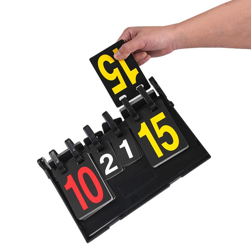 Multi-Sport Flip Scoreboard - Portable Score Keeper for Basketball Ping Pong & Billiard Games