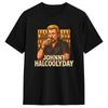 Men Johnny Hallyday T Shirts 100 Cotton Tees Summer Y2K Funny Short Sleeve T Shirt Round Neck