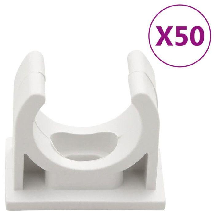 VidaXL Cable Ducts with Clips, Wall Cable Cover, Cable Protector, Cable Management Living Room Home Office 155899