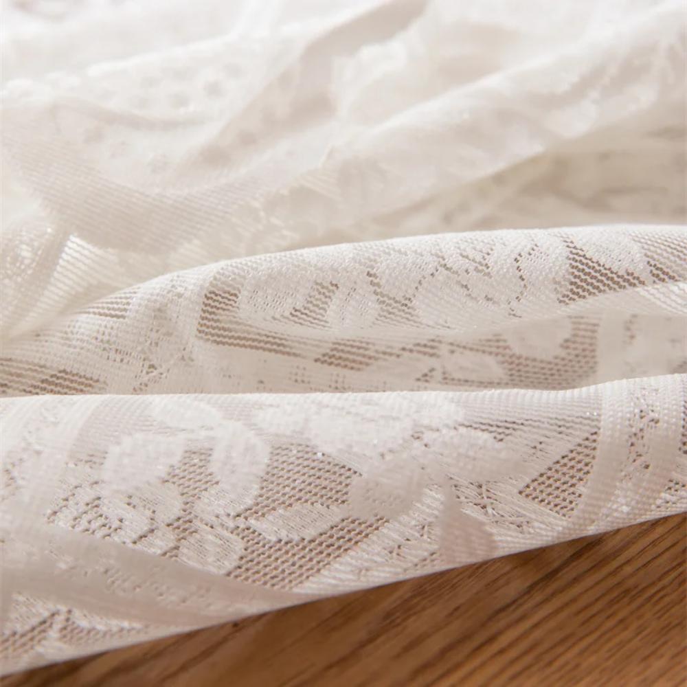 Antique Lace Hollow Tablecloth European White Table Linen Universal Embroidered Floral Wedding Party Tablecloth Banquet