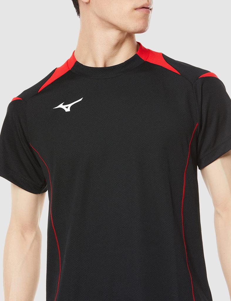 Volleyball Game Short Junior Black x Chinese Size L Shirt, Sleeve, Moisture-Wicking, Quick-Drying, Available, V2MA2111, Unisex, Red,