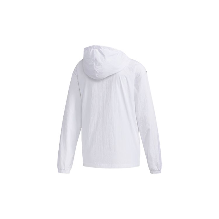 adidas Neo W ESNTL 3S WB Women's Hooded Windbreaker White Black FP7472