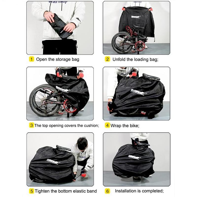 Skládací kolo Úložná taška Kryt Přenosný Vhodný pro 20palcové nebo 16palcové skládací kolo Lehký Cestovní nosič na kolo Kabelka